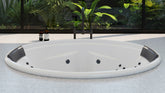 DUO Inset Bath or Spa Bath With Sizes 1850 mm And 12/16//24 Flush Jets